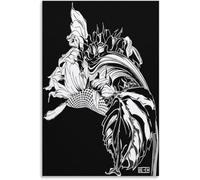 ZZYGGN GMGSW M.C. Escher Poster M.C. Escher《Life Force》Arte murale M.C. Escher Stampe M.C. Escher Pittura su tela per la decorazione della parete domestica Quadro 40x55cm senza cornice