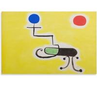 ZZYGGN GMGSW Poster astratto di Joan Miro《Il sole》Arte della parete Surrealismo Stampe Joan Miro Pittura su tela d'epoca per la decorazione della parete domestica Immagine 70x50cmx1 senza cornice