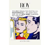ZZYGGN GMGSW Roy Lichtenstein Tela di canapa Coppia Poster e stampe Roy Lichtenstein Wall Art Pop Quadro moderno per la decorazione della parete domestica 50x75cm senza cornice