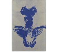 ZZYGGN GMGSW Yves Klein Stampe su tela Antropometria Poster Astratto Arte Della Parete Yves Klein Pittura Immagine Moderna Per Bagno Decorazione Della Parete 50x75cmx1 Senza Cornice