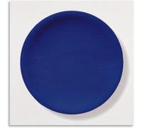 ZZYGGN GMGSW Yves Klein Stampe su tela Senza Titolo Targa Blu Poster Astratto Arte Della Parete Yves Klein Pittura Quadro Moderno Per Bagno Decorazione Della Parete 50x50cm Senza Cornice