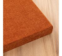 ZZYK Arancia,50x50x10cm,Divano di Cuscino Cuscino Tappetini in Schiuma Ad Alta Densità Cuscinetti del Cuscino per Lettura Cuscino di Sgabello Divano con Copertura Rimovibile