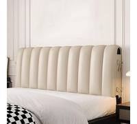 ZZYK Beige,190cm/74.8inch,Testiera Letto Imbottito di Grandi Dimensioni Schienalecuscino Testiera,Tabellone A Parete Rettangolo Cuscino di Supporto Lombare Rimovibile