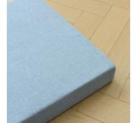 ZZYK Blu,50x50x10cm,Tappetini di Divani Addensati Cuscino del Lino Cuscino per Lettura di Riempimento per Gap da Letto A Cuneo Cuscino da Comodino con Copertura Rimovibile