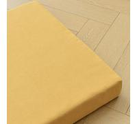 ZZYK Giallo,50x50x15cm,Tappetini di Divani Addensati Cuscino del Lino Cuscino per Lettura di Riempimento per Gap da Letto A Cuneo Cuscino da Comodino con Copertura Rimovibile