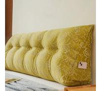ZZYK Giallo,Queen/150cm,Cucchio A Letto Testiera A Parete A Cuneo di Grande Schienale Cuscino Lombare Coperchio da Letto Rimovibile per Letto A Castello del Divano Letto