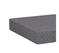 ZZYK Grigio,50x50x12cm,Grande Tappetino per Riempitivo di Gap da Letto Cuscino per Cuscinetto Lettura Padma di Schiuma Ad Alta Densità Copertutto con Copertura Rimovibile