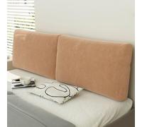 ZZYK Marrone,35.4inch/Single,Testiera Cuscino Tabellone da Parete Tinta Unita Ampio Supporto Schienale Lombare Riposo Cuscino di Lettura Cuscino con Rivestimento Rimovibile