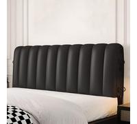 ZZYK Nero,59inch/Queen,Testiera Letto Imbottito di Grandi Dimensioni Schienalecuscino Testiera,Tabellone A Parete Rettangolo Cuscino di Supporto Lombare Rimovibile