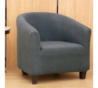 ZZYK Sedia Bracciolo Slipcovers Singolo Divano Coperture per Il Soggiorno Poltrona Morbida Slipcover Anti-Scivolo Cane Protettore di Mobili Amichevole,Deep Gray