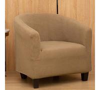 ZZYK Sedia Bracciolo Slipcovers Singolo Divano Coperture per Il Soggiorno Poltrona Morbida Slipcover Anti-Scivolo Cane Protettore di Mobili Amichevole,Marrone