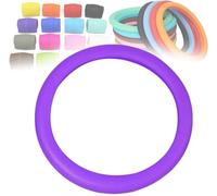 ZZYUEBING - Coprivolante in silicone antiscivolo, protezione universale ultra sottile per il volante dell’auto, viola