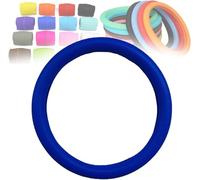 ZZYUEBING Coprivolante in silicone antiscivolo, ultra sottile, universale, per auto (blu navy)