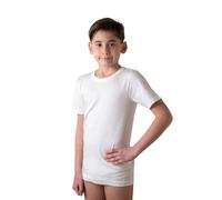 ZZZ ZZZ PETITE ABEILLE Set da 3 Maglietta o Canotta Bambino Cotone 100% 3-14 Anni, Canottiera intima bambino bianca, T-Shirt bambino cotone bianca, intimo ragazzo (Maglie/8)