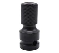ZzzaNa 3pcs Chuck Drive Socket Driver to/Hex Drill Chiavi e Convertitore Rilascio Ratchet Adattatore Rapido Impatto for Chiavi (Color : Schwarz, Size : M)