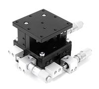 ZzzaNa XYZ Tavolino lineare manuale a 3 assi ， Piattaforma di rifilatura 60 x 60 mm Tavola scorrevole di sintonizzazione ， Piattaforma di rifinitura lineare micrometrica ， for macchinari di produzione