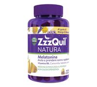ZzzQuil Natura Zzz Quil Sonno 60 Compresse Pastiglie Gommose Gust Mango e Banana